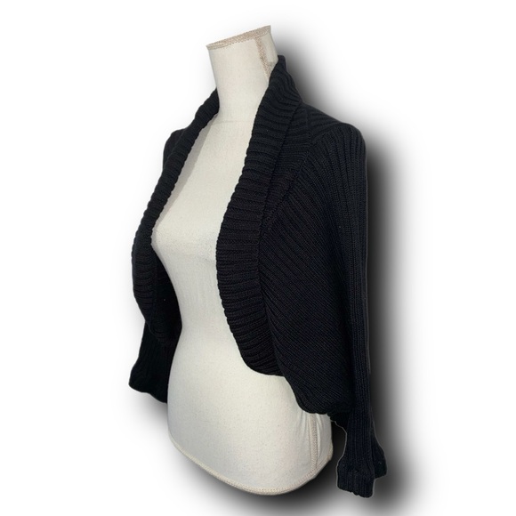 Cocoon Shrug in Black by 525 AMERICA - Picture 6 of 8